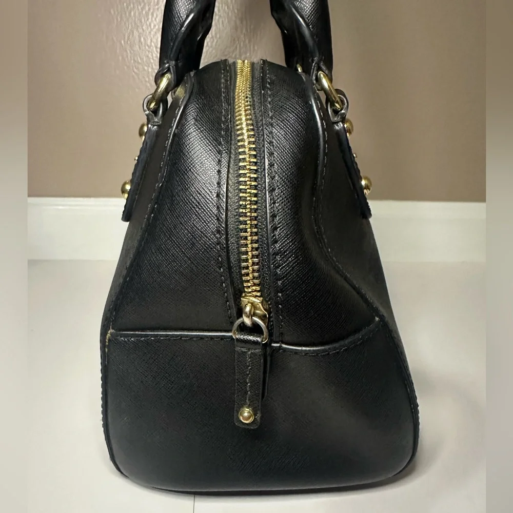 Michael Kors EUC Black Saffiano Leather Jet Set Convertible Satchel